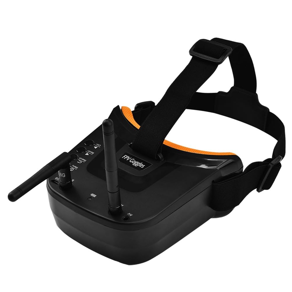 Mini Gafas FPV con Antenas Duales de 5,8 G y 40 Canales y Videoconsola con Monitor de Pantalla LCD de 3 Pulgadas y Cámara