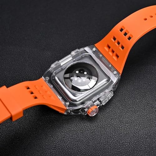 Bracelet Apple Watch 45mm antichoc en caoutchouc transparent