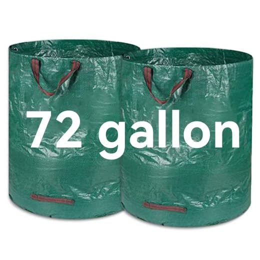 COCOCKA 3-Pack 72 Gallons Reusable Garden Waste Bags- Heavy Duty Gardening Bags, Lawn Pool Garden Leaf Yard Waste Bags