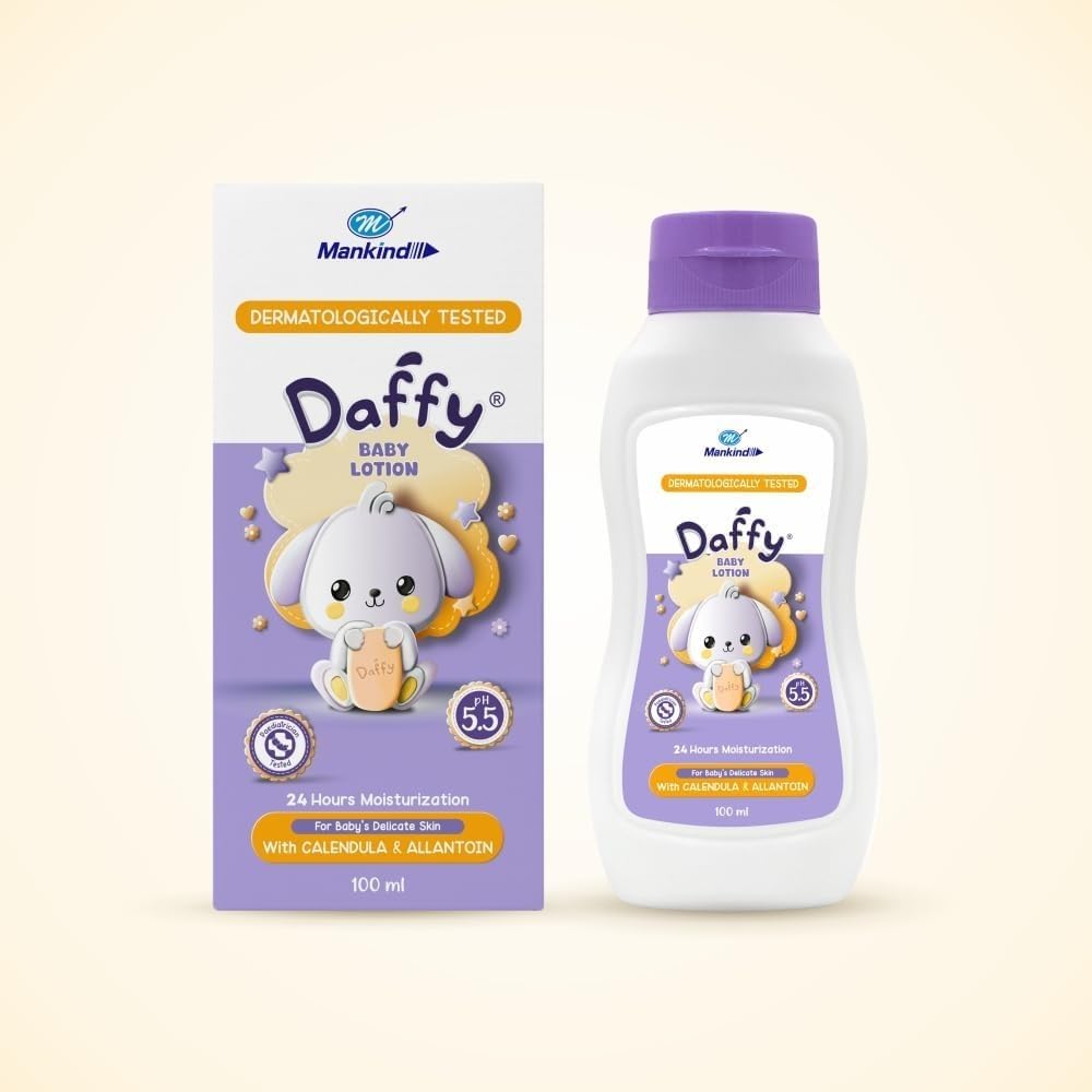 Daffy Baby Lotion with Calendula & Allantoin, 100ml | Gentle Moisturizing Baby Lotion | Soft & Nourished Skin-picture-10