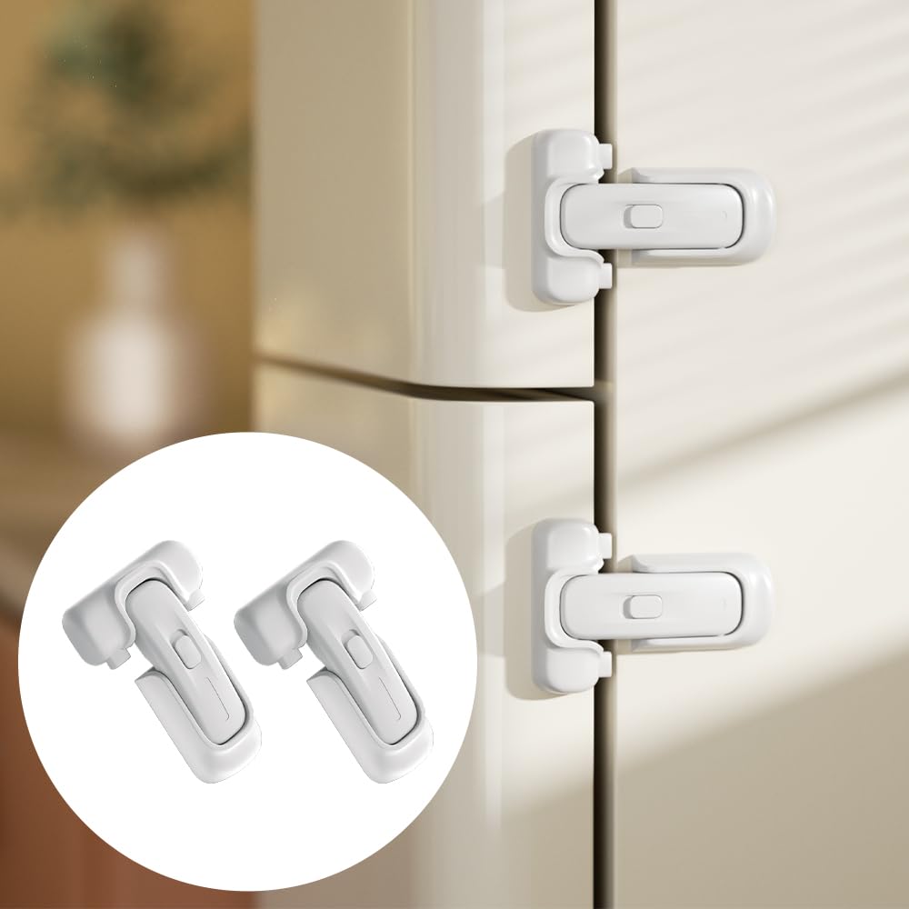 SAFELON Baby Safety Refrigerator Lock, Child Proof Fridge Door Lock, Protect Refrigerators with Damaged Sealing Strips
