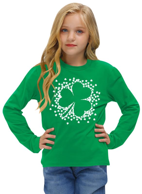 BesserBay Kids St. Patrick's Day Theme Long Sleeve Shirt Soft Cotton Irish Top 2-10 Years3