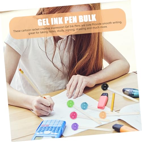 6 bolígrafos de tinta gel forma piruleta para niños miniatura 4