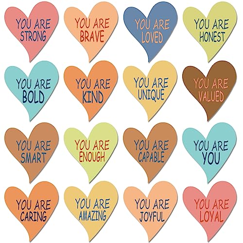 Boho Motivational Heart Shape Quote Bulletin Set