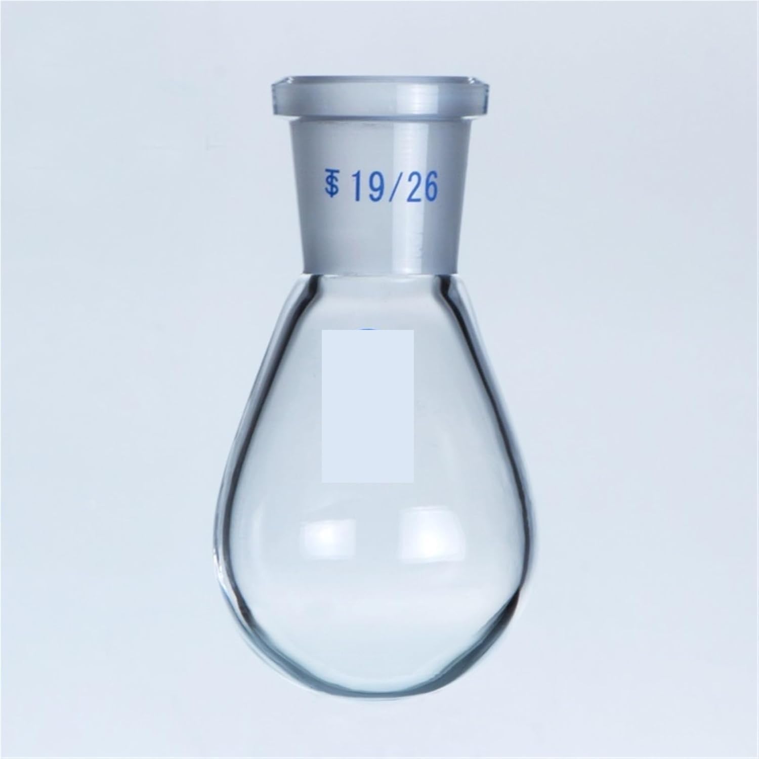Matraz Erlenmeyer Graduado de Borosilicato, Matraz con forma de berenjena Matraz rotatorio Espesar Vidrio de borosilicato Resistente a altas temperaturas Matraz estándar de laboratorio(50ml caliber 24