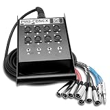Hosa SH-8X4-25 Pro-Conex 8x4 Stage Box Snake - 25 foot