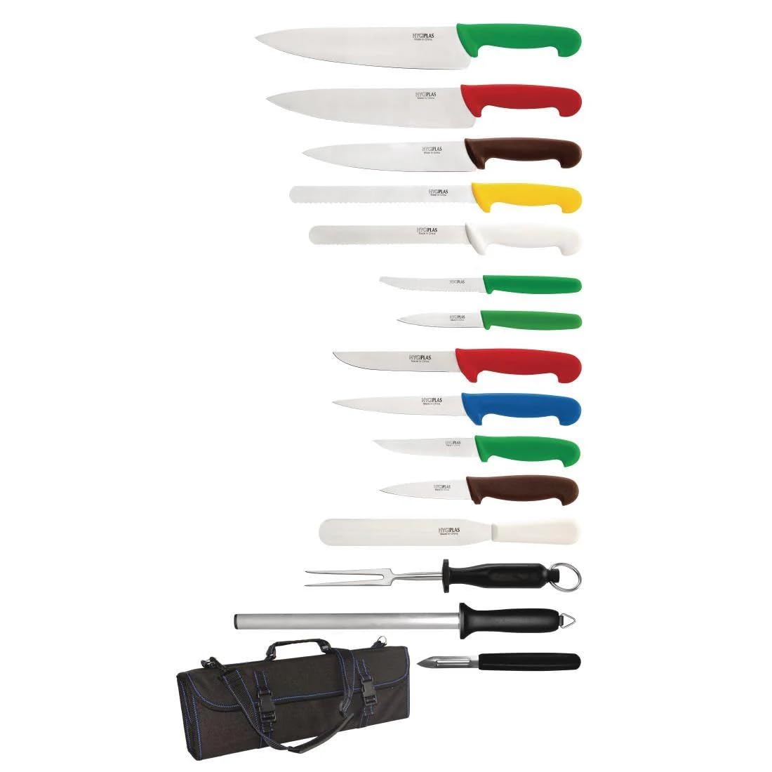 Hygiplas S454 15 pièces ensemble de couteaux