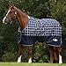Saxon Defiant 600D Standard Neck Lite Horse Blanket, Navy Plaid, 75