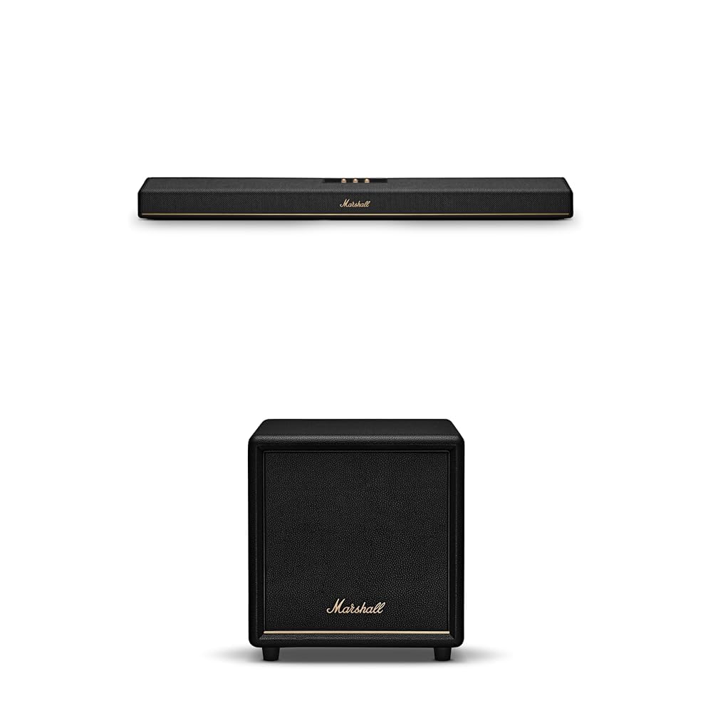 Marshall Heston 120 Dolby Atmos Soundbar Siyah, Wireless Subwoofer
