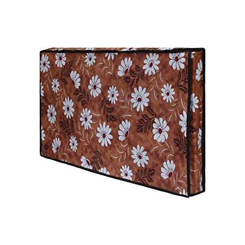 Image of DREAM CARE Double Use - Transparent & Printed Flap - 43 Inches LED TV Cover, Waterproof LED TV Cover for (LG, Samsung, Vu, Mi, Realme, TCL, Croma), SA49