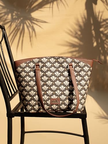 Image of ZOUK Printed Vegan Classic Travel Tote For Women's Ladies