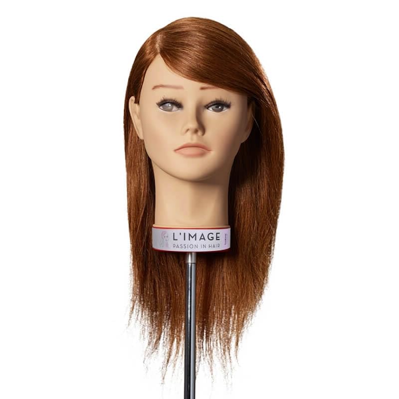 L'IMAGE Głowica treningowa Sabrina 1317WM, mieszane włosy, średni blond, długość włosów 35 cm, Smart Line