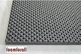 foamforall Dämmmatte, Absorptionsmatte aus hochwertigem, offenzelligem PU-Schaumstoff, geprägt, selbstklebend 2m x 1 m Stärke 10mm