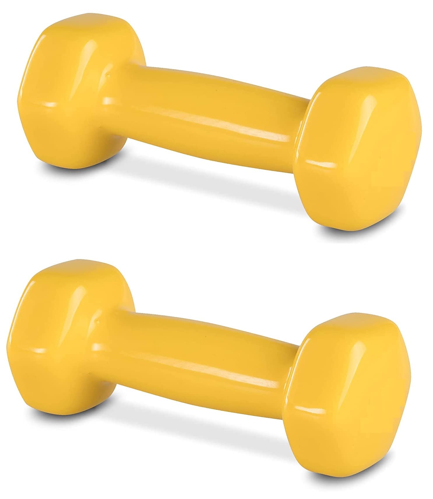 Forgesy PVC and Vinyl Fixed Dumbbells Weights for Men and Women (Yellow, 1 kg Each) - Pack of 2 (B09P55HTWQ) Amazon Price History, Amazon Price Tracker