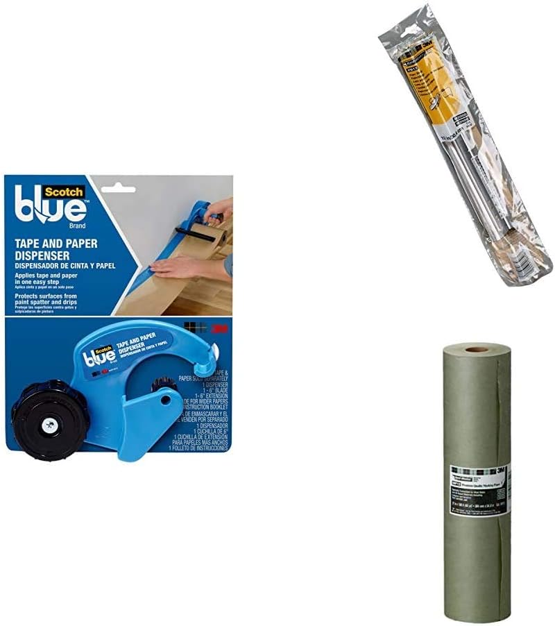 ScotchBlue Masking Tape and Paper Dispenser & 12Inch Paper Blade
