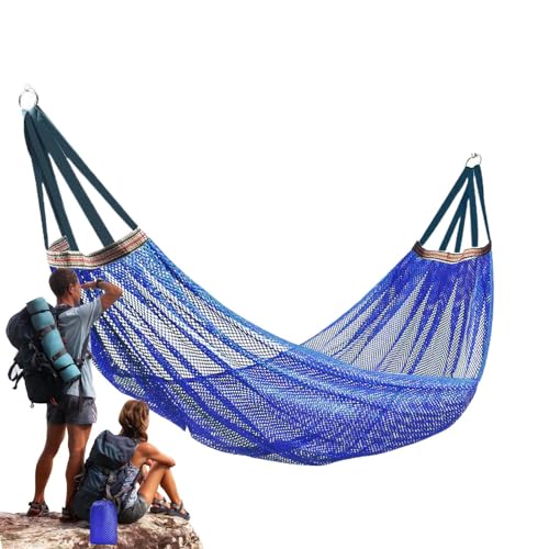 Descubre cuántos tipos de hamacas hay y encuentra la tuya 37 Hamaca Exterior - Hamaca con Malla para Acampada | Capacidad De Carga Máxima De 200 Kilogramos Ligera para Exterior De Árbol para Mochilero Patio Jardín Balcón Playa Y