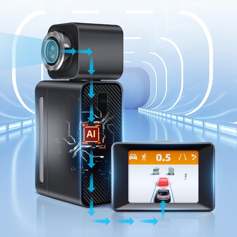 MINIEYE 2 Pro C2M Dash Cam AI processing diagram