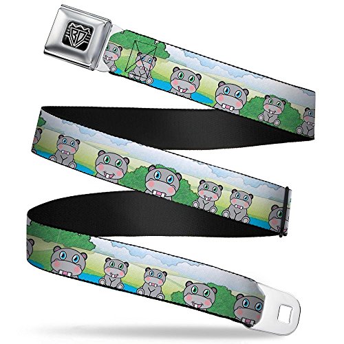 Cinturón con hebilla de seguridad resistente de hipopó multicolor Kid