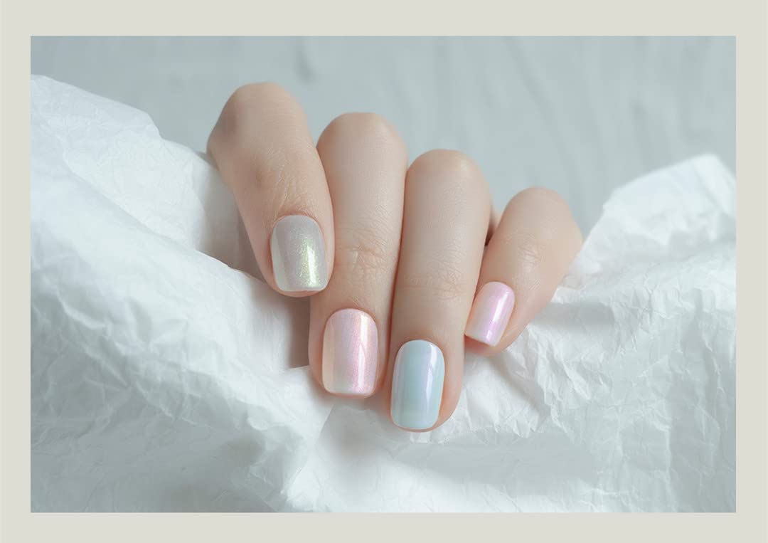 PINNI Shell Gel Nail Polish Glitter Pearl Gel Nail Polish for Semi-permanent UV LED Manicure Set, Polarized Glimmer Shiny Shimmer Gel Nail Varnish, 13 Pastel Candy Colors, Nail Art Set