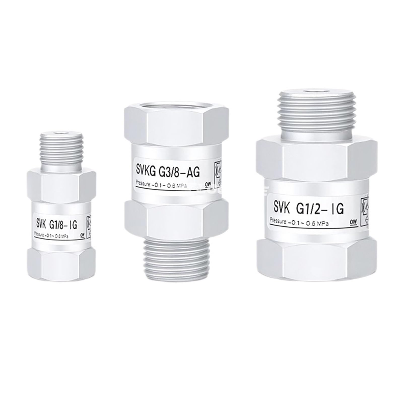 1pcs Check Valve G1/8/G1/4/G3/8/G1/2(SVK-G1-4-IG)