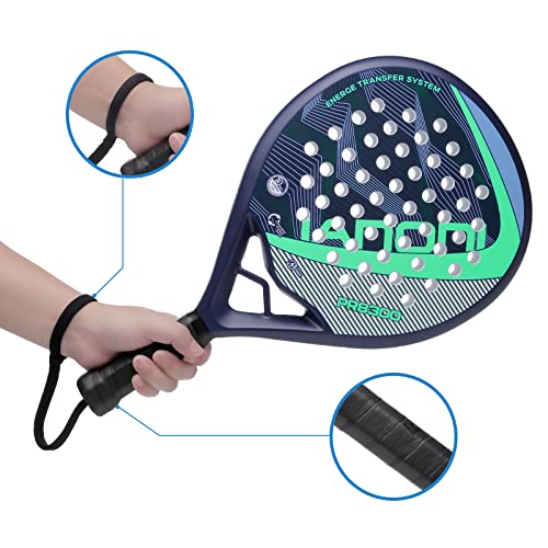 Image of Padel Racket Carbon Fiber Surface with EVA Memory Flex Foam Core Lightweight Padel Racquet