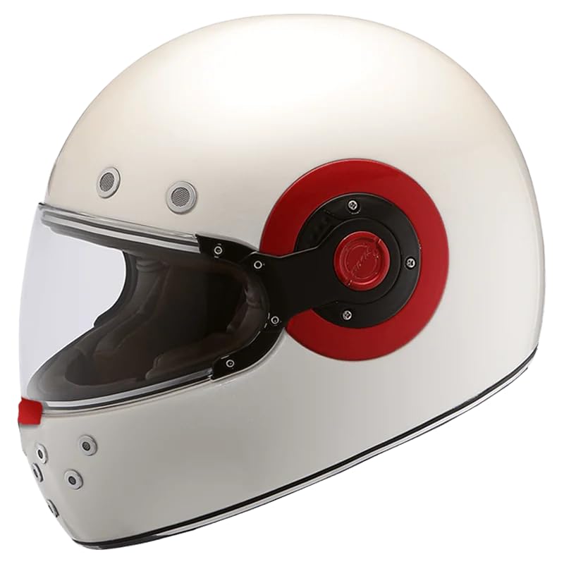 Image of SMK Retro Solid Full Face Helmet, Pinlock 70 Ready, ISI DOT ECE Certified