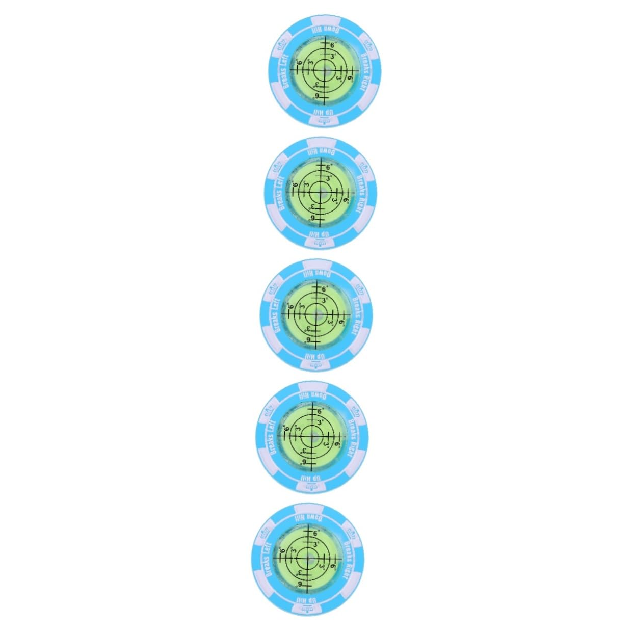 BESPORTBLE Golf Waage Golf-Putting-Hilfe Golfclubs Markierungen Golf-Divot-Tool Vorlage Zur Markierung Von Golfbällen Golf-ausrichtungsstäbe Golfzähler Ballmarker Golf Zinklegierung Sky-Blue