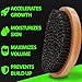 GROW Beard Brush & 360 Wave Brush for Men - Natural Boar Bristle For Fuller, Thicker Hair, Beard & Mustache - Premium Full-Size to Exfoliate, Strengthen Hair, Stimulate & Boost Growth