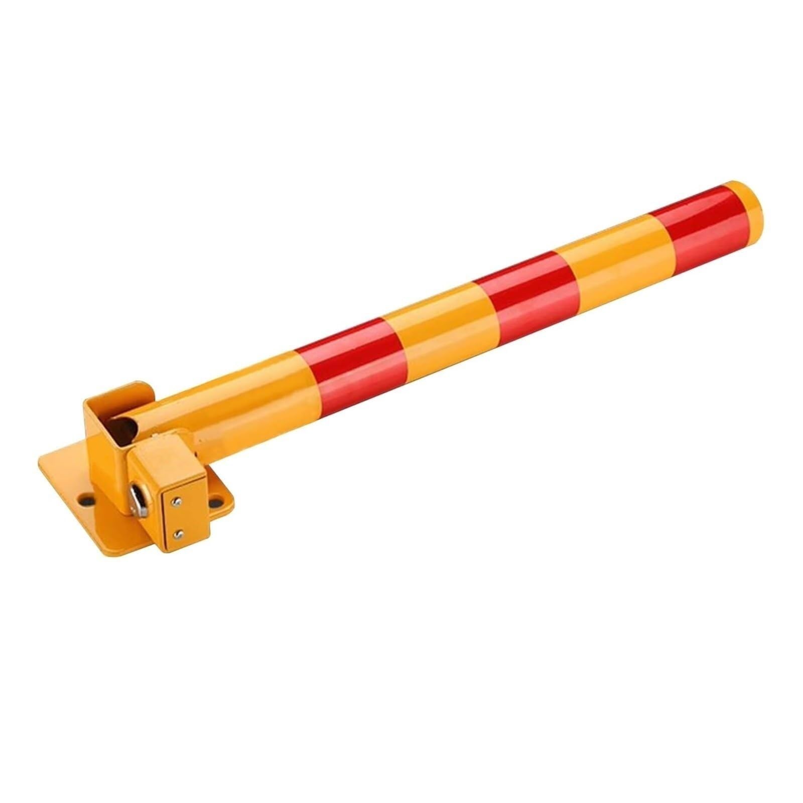 Barre de verrouillage de stationnement pliable en métal robuste pour garage et allée