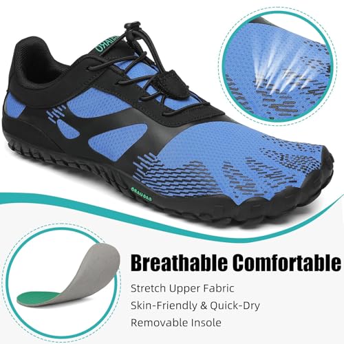 Image of SAGUARO Womens Mens Barefoot Shoes Minimalist Trail Runner Wide Toe Box Zero Drop Outdoor Cross Training Shoe