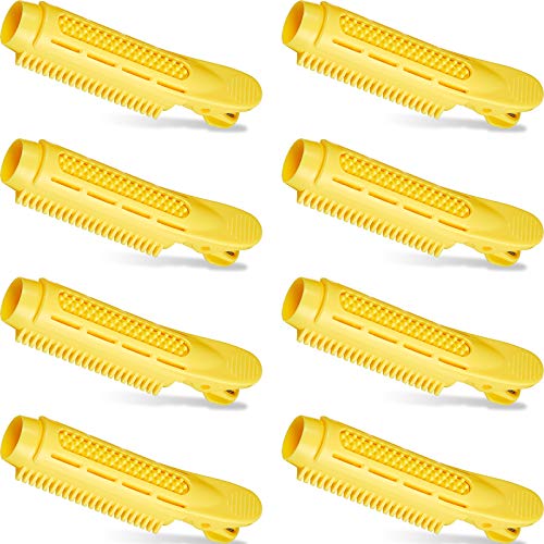 8 Pieces Volumizing Hair Root Clip Self Grip Root Volume Hair Curler Clip Fluffy Hairstyling Clip Styling Tool DIY Curly Hair Curling Styling Tools for Women Girl (Yellow)