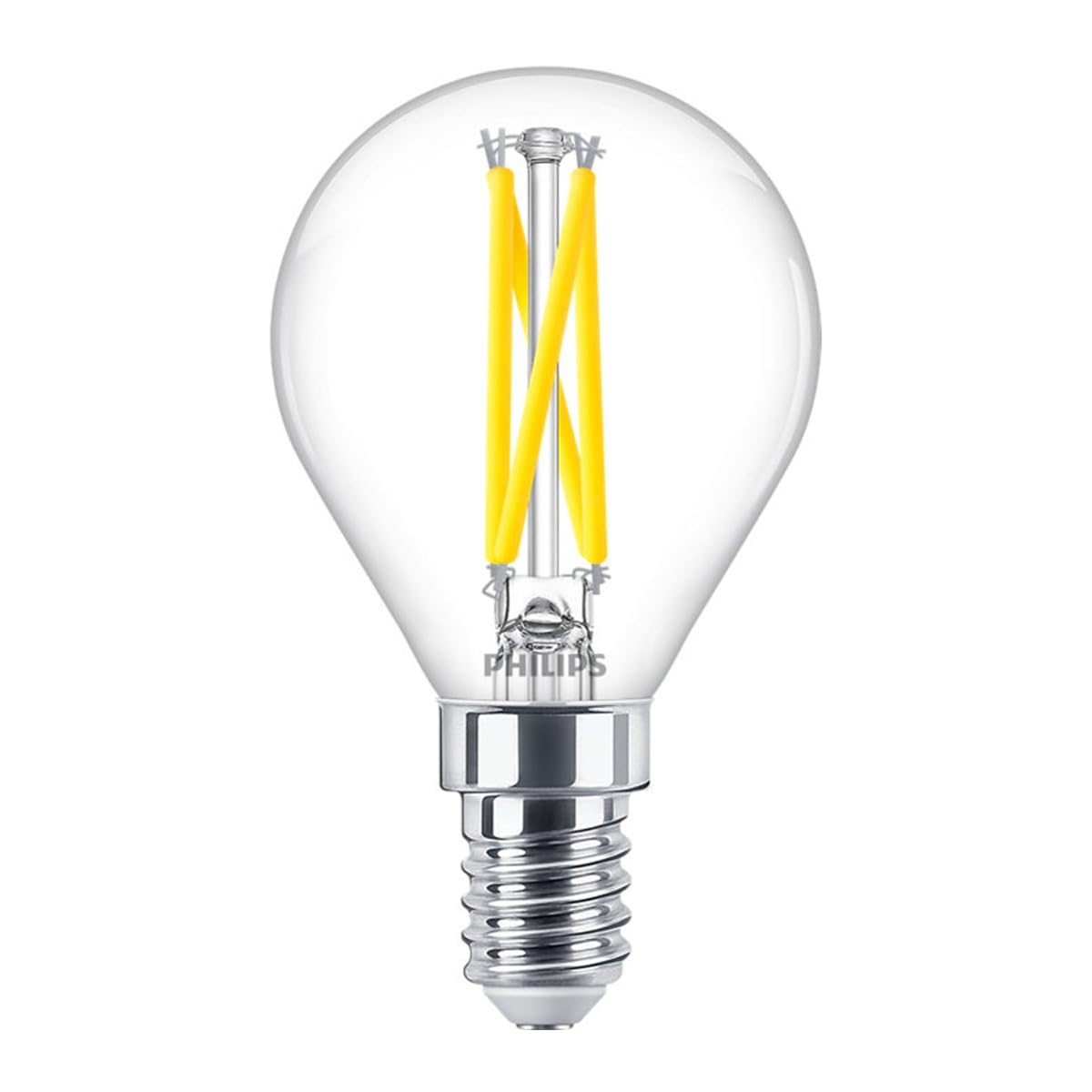 PHILIPS MASTER LED E14 Sferica Filamento Chiara 2.5W 340lm - 922-​927 Dim aWarm | Miglior resa cromatica - Dimmerabile - Sostitutiva 25W