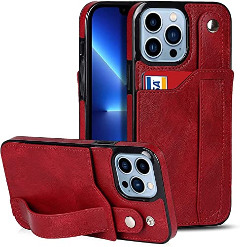 Housse iPhone 13 Mini rouge à rabat pour simplifier vos sorties et protéger votre écran