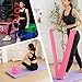Tsikavo Pilates Ring, Pilates Ring Circle and Ball Set, 12 Inch Magic Circle Pilates Ring,9 Inch Small Exercise Ball,Resistance Bands Set, Home Pilates Equipment for Women (Pink)