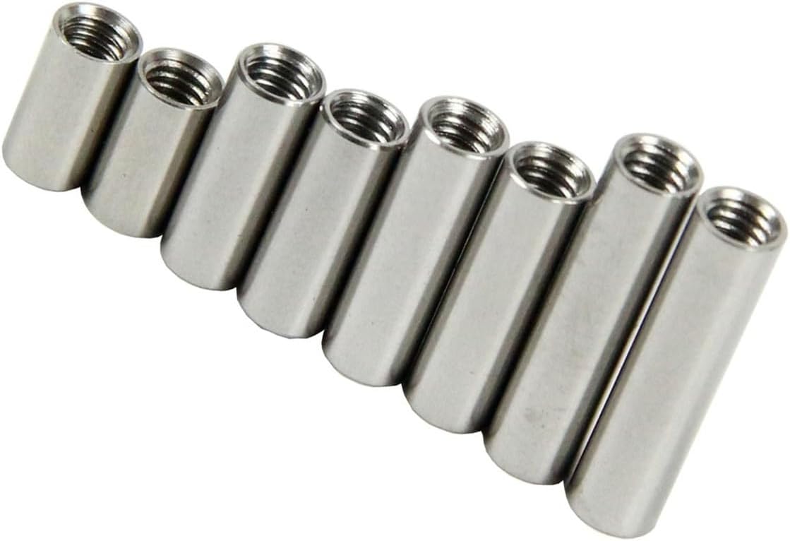 Stainless Steel Threaded Sleeves Screw Tube, 10pcs 5mm Diameter With M4 Internal Thread Spare Part(10pcs length 9mm)