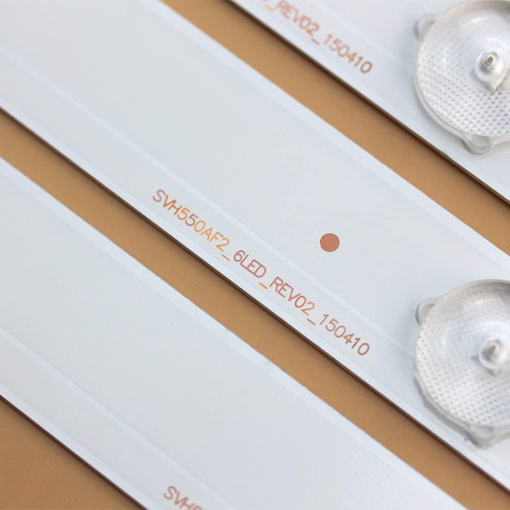 SVH550AF2 10pcs LED Backlight Strips for 55" TV LTDN55K321 UB55EC591 LC-55N6000U LTDN55K321UWTSEU LED55EC620UA LED55K560U U55B9000H 55H7B 55H7B2 55H7C DEXP 6LED REV02 150410