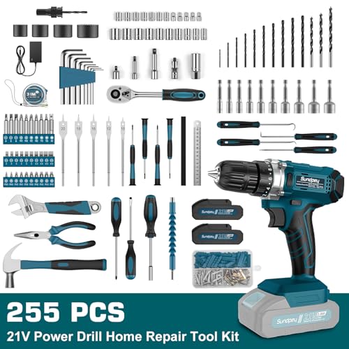 Sundpey 255-Piece 21V Tool Kit