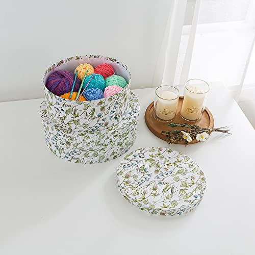 Soul & Lane Spring Festival Oval Paperboard Decorative Storage Boxes With Lids - Set 2: Nesting Cardboard Home Décor Containers, Stacking Floral Design Gift Boxes, Vintage Mache Craft Storage #TOP6