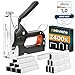 Produktbild Hinrichs Handtacker Set - 3-in-1 Profi Tacker für Holz - Stofftacker Handwerker zum Fixieren - mit Klammern - Möbeltacker - Staple Gun - Holztacker mit 1600 Klammern & 800 Nägeln