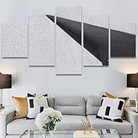 SIGNWIN 5 Panel Canvas Wall Art Solid Structures for Home Decorations Ready to Hang - 60