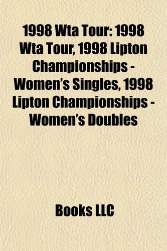 Amazon.co.jp 1998 Wta Tour 1998 Lipton Championships Women's