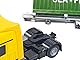 siku 3921, LKW mit Container, 1:50, Metall/Kunststoff, Gelb/Grün, Inkl. 2 Container, Variierbare Anhängerlänge