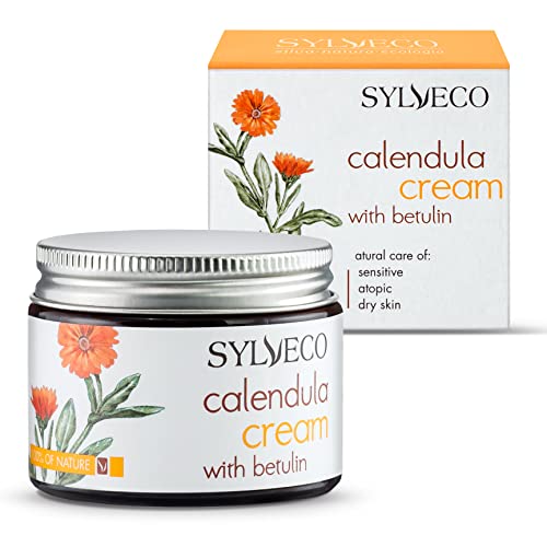 SYLVECO Abedul - Caléndula - Crema de día para pieles mixtas con betulina. Crema facial para piel seca y piel con impurezas. Cosmética natural para cara y cuello. Tamaño 50 ml.