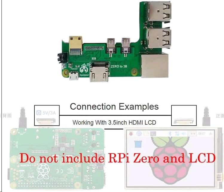 Interface Ethernet RJ45 et Hub USB Zero to Pi3 pour Raspberry Pi Zero 2 W - 5