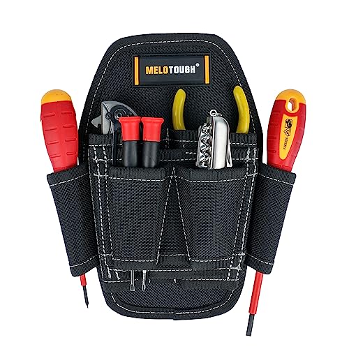 Image of Small Tool Pouch with Belt Clip,Small Tool Holder Pouch, Min Work Organizer Tool Holster and Knife Holder