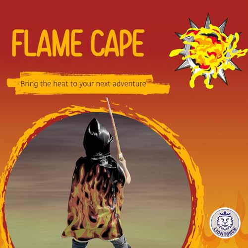 Liontouch Capa Fantasy Fire Flame para niños 3-8 años miniatura 2