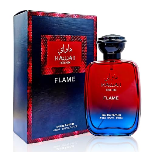 Image of AFLUXE Men's Eau de Parfum for Men Modern Woody Fresh Scent Cologne for Men|3.4 Fl Oz (100 ml)|Hawall For Him Flame