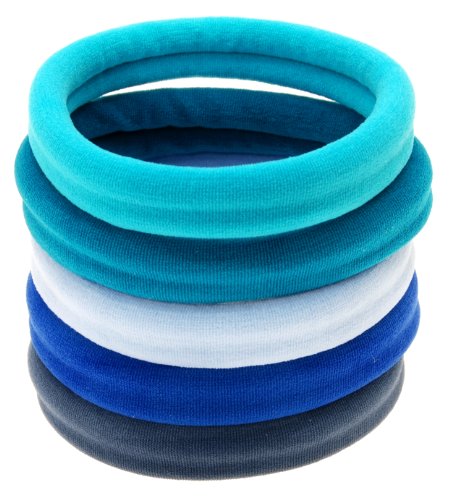 L. Erickson Ponytail Holders (Set of 5) Blue Pack