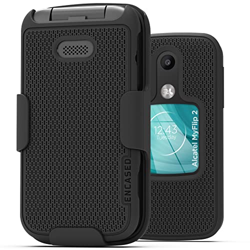 Encased Duraclip For Tcl Myflip 2 / Alcatel Myflip 2 Belt Clip Case, Slim-Fit Phone Cover With Holster thumb #5