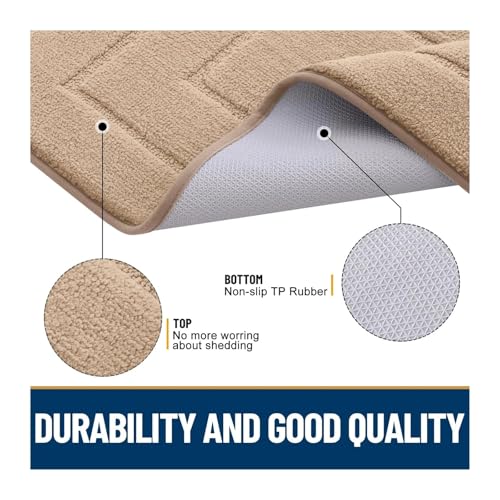 Tapis d'entrée absorbant et lavable avec profil bas épais - 4